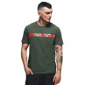 Camiseta DAINESE STRIPES military green/red - 8151