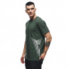 Camiseta DAINESE BIG LOGO military green/white - 8154