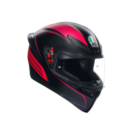 CASCO AGV K1s WARMUP black/pink