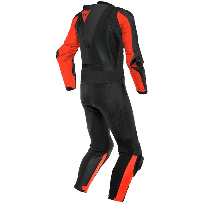 Mono DAINESE LAGUNA SECA 5 1PC PERF. LEATHER SUIT Black/Fluo red