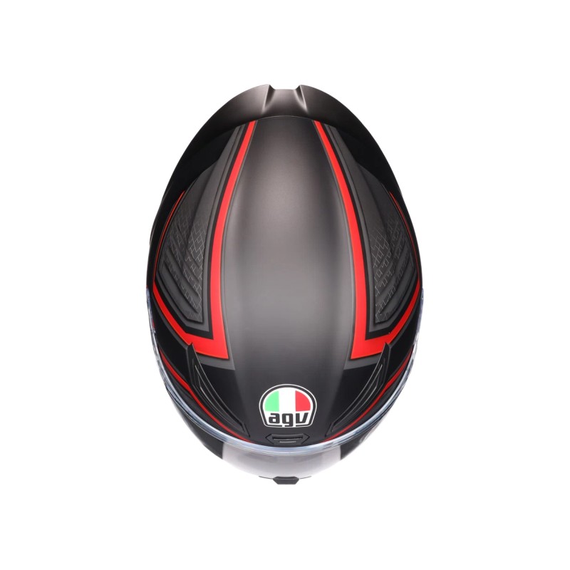 Casco AGV K1s SLING Matt black/red