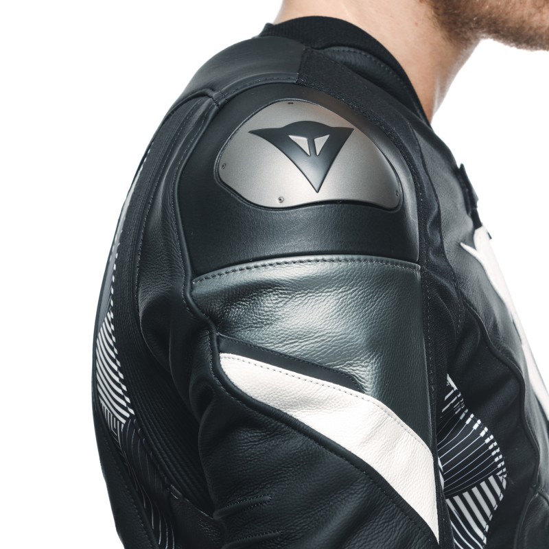 Chaqueta DAINESE AVRO 5 LEATHER JACKET Black/white/anthracite