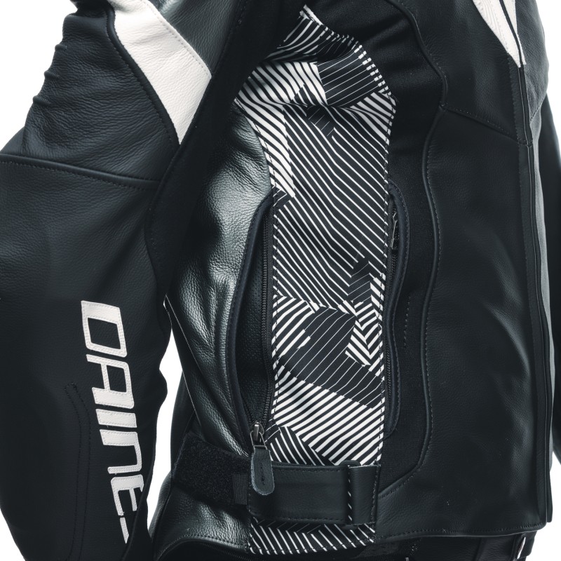 Chaqueta DAINESE AVRO 5 LEATHER JACKET Black/white/anthracite