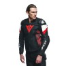 Chaqueta DAINESE AVRO 5 LEATHER JACKET Black/red lava - 8954