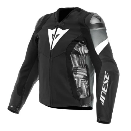 Chaqueta DAINESE AVRO 5 LEATHER JACKET Black/white/anthracite