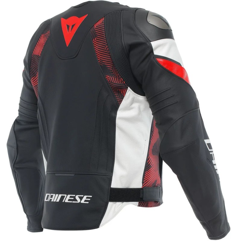 Chaqueta DAINESE AVRO 5 LEATHER JACKET Black/red lava