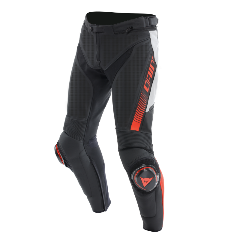 Pantalones SUPER SPEED PERF. LEATHER black/red fluo/white - 8988