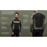 Chaqueta DAINESE AIR FRAME 3 TEX Army green/fluo yellow - 9028