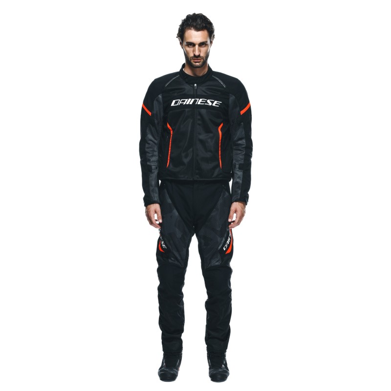 Chaqueta DAINESE AIR FRAME 3 TEX Black/red fluo