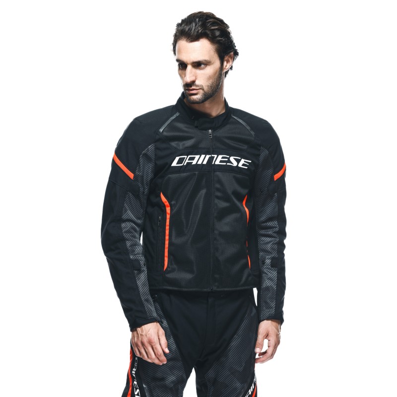 Chaqueta DAINESE AIR FRAME 3 TEX Black/red fluo