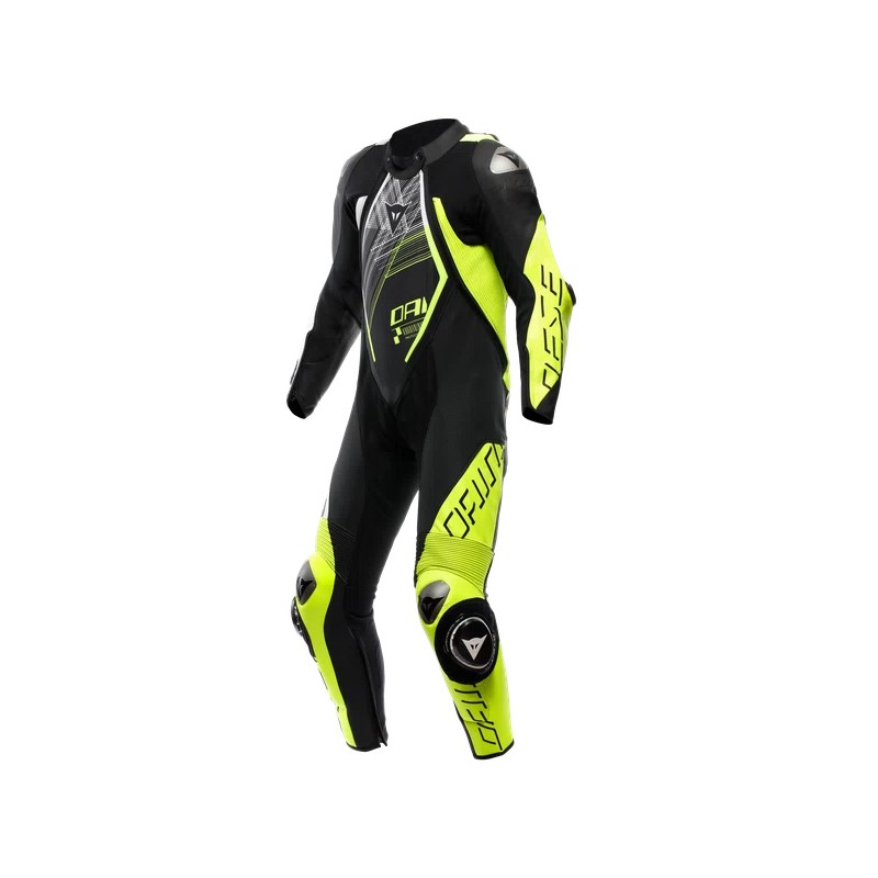 Mono DAINESE AUDAX 1PC PERF LEATHER black/yellow fl - 9151