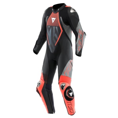 Mono DAINESE AUDAX 1PC PERF LEATHER black/red fl