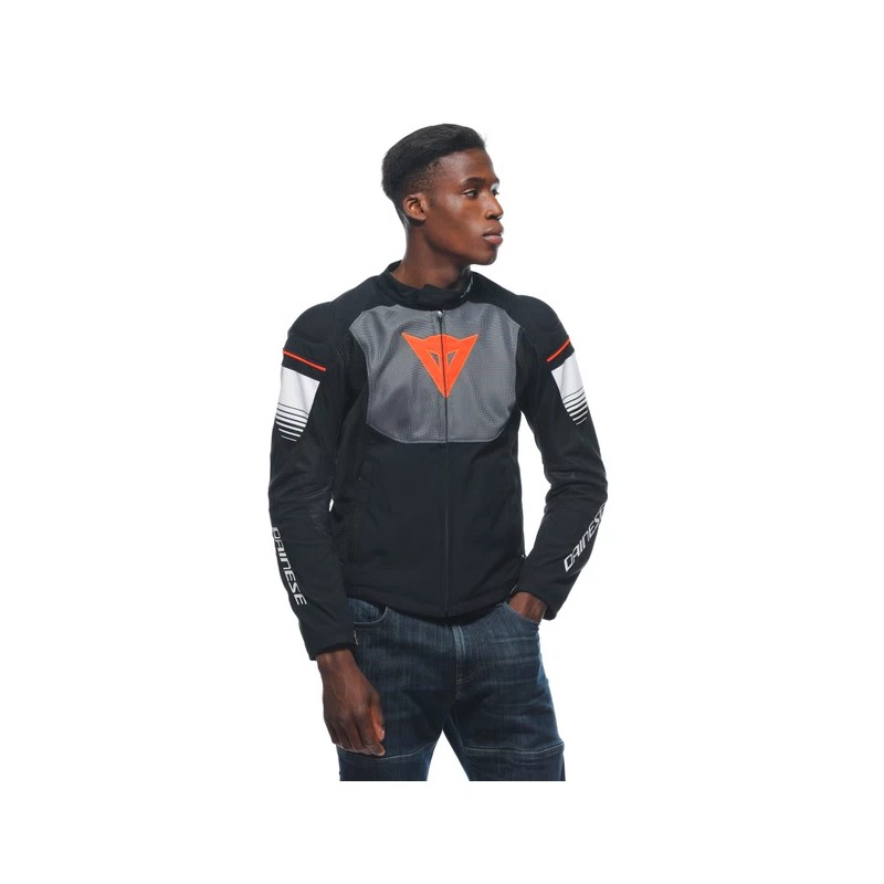 Chaqueta DAINESE AIR FAST TEX Negro/gris/rojo