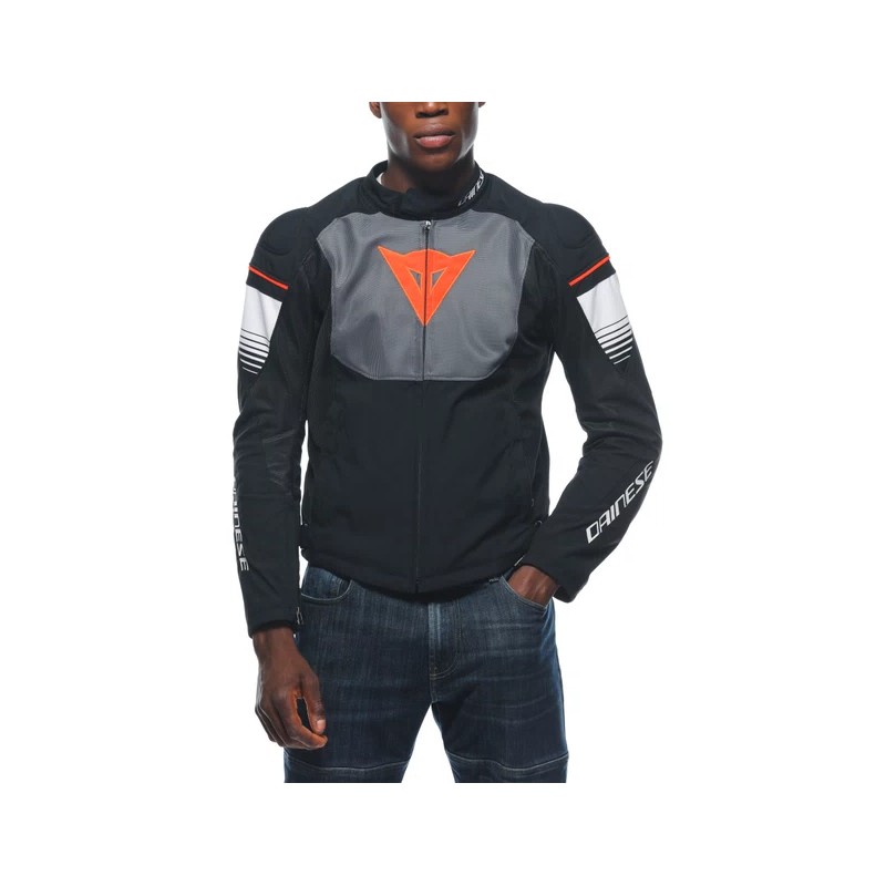 Chaqueta DAINESE AIR FAST TEX Negro/gris/rojo