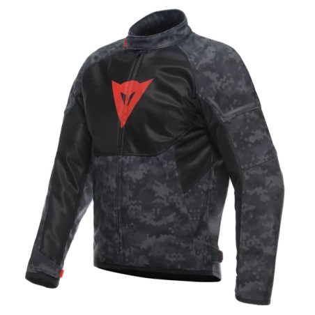 Chaqueta DAINESE IGNITE AIR TEX Camo-grey/black/red fluo