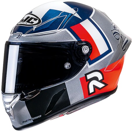 Casco HJC RPHA 1 Ben Spies Silver star