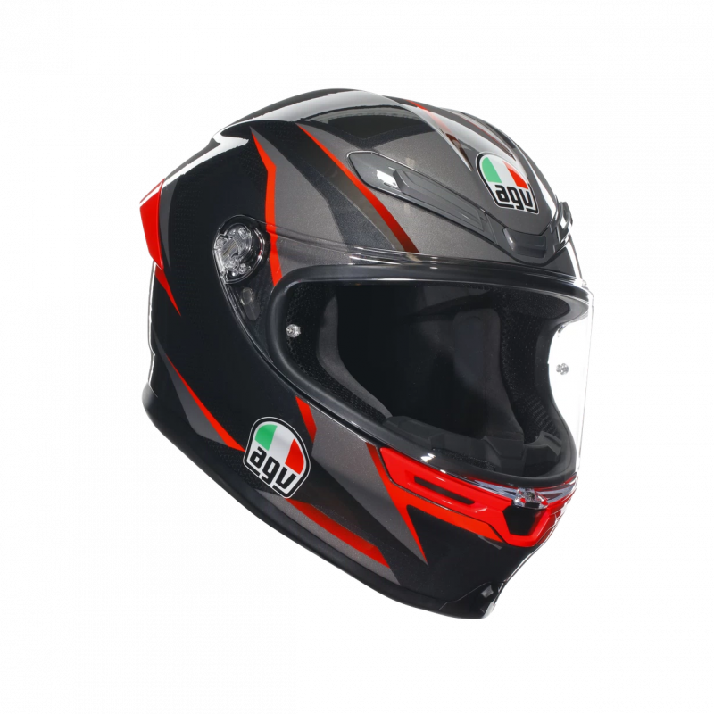 Casco AGV K6 S AGV SLASHCUT Black/red - 9675