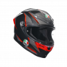 Casco AGV K6 S AGV SLASHCUT Black/red - 9675