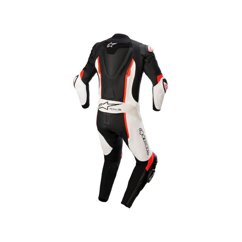 Mono ALPINESTARS MISSILE V2 LEATHER 1PC Blanco/rojo fl