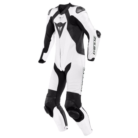 Mono DAINESE LAGUNA SECA 5 1PC PERF. LEATHER SUIT white/white/black