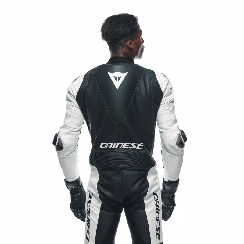 Mono DAINESE LAGUNA SECA 5 1PC PERF. LEATHER SUIT white/white/black