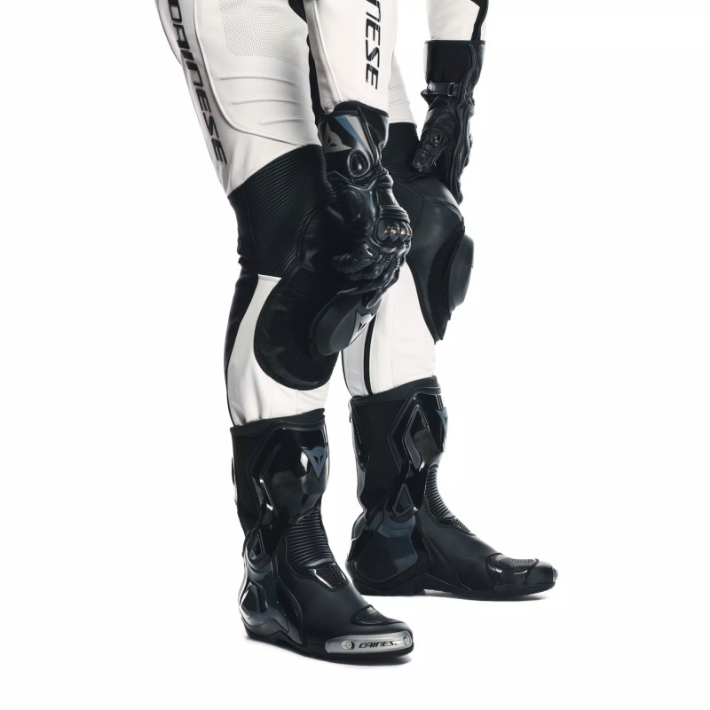 Mono DAINESE LAGUNA SECA 5 1PC PERF. LEATHER SUIT white/white/black