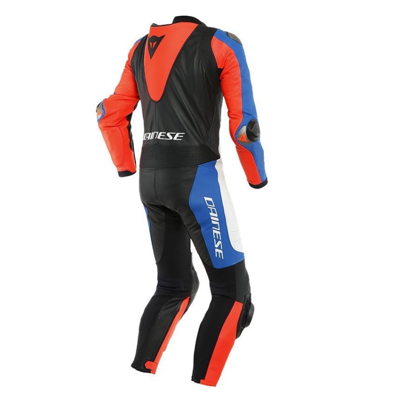 Mono DAINESE LAGUNA SECA 5 1PC PERF. LEATHER SUIT white/red/blue