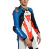 Mono DAINESE LAGUNA SECA 5 1PC PERF. LEATHER SUIT white/red/blue - 9762