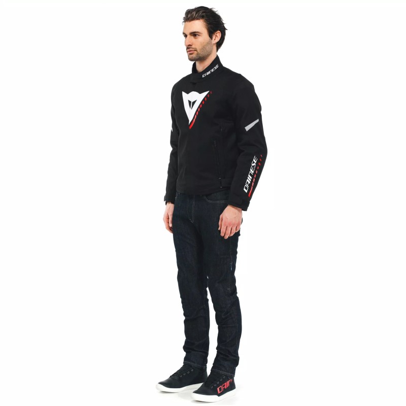 Chaqueta DAINESE VELOCE D-DRY Black/white/lava red