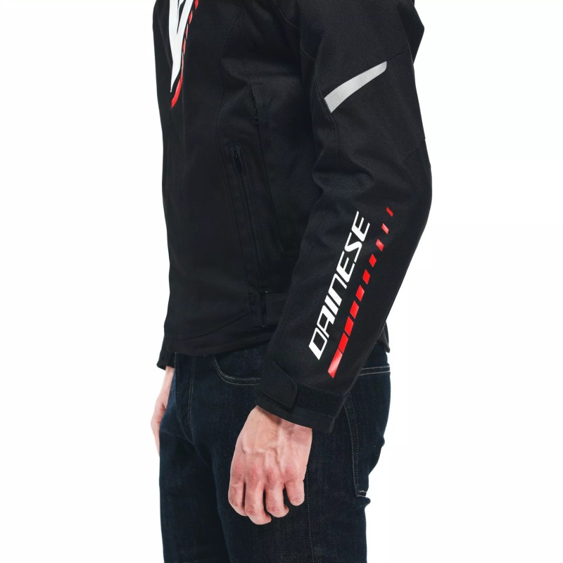 Chaqueta DAINESE VELOCE D-DRY Black/white/lava red