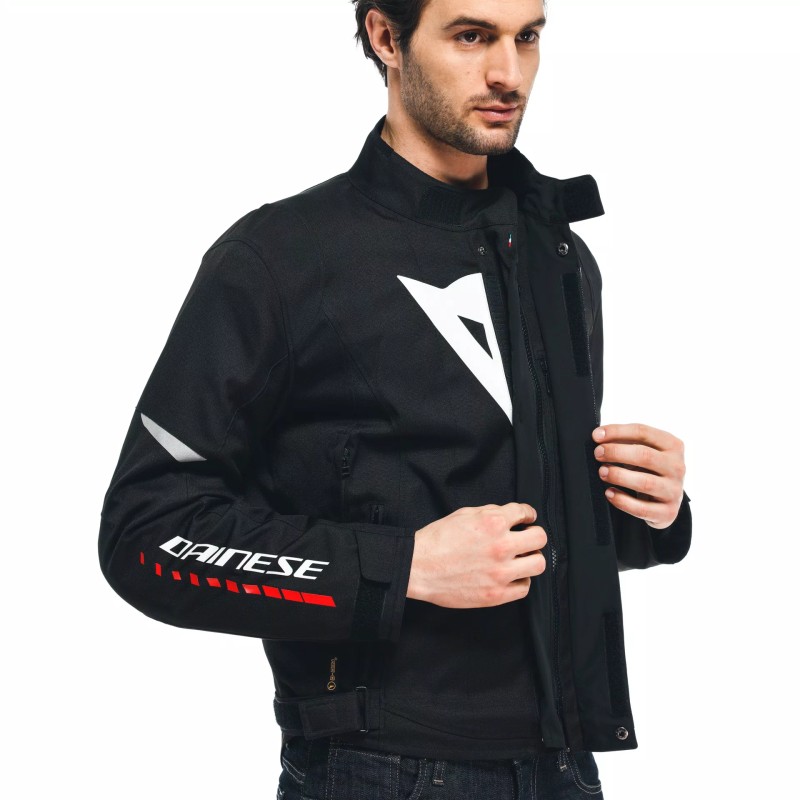 Chaqueta DAINESE VELOCE D-DRY Black/white/lava red