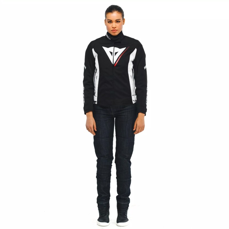 Chaqueta DAINESE VELOCE LADY D-DRY Black/white/lava red