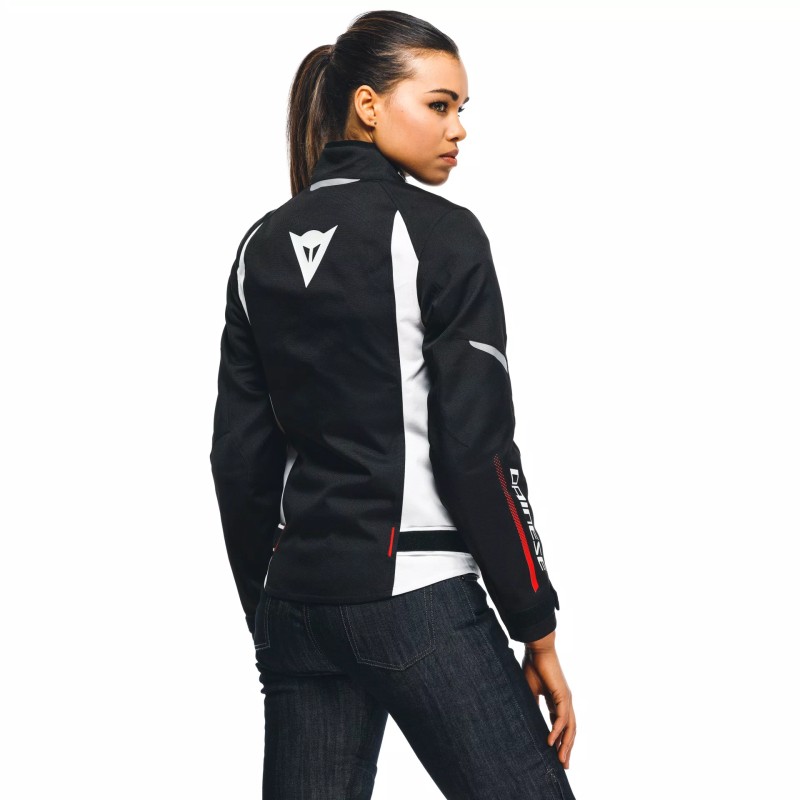 Chaqueta DAINESE VELOCE LADY D-DRY Black/white/lava red