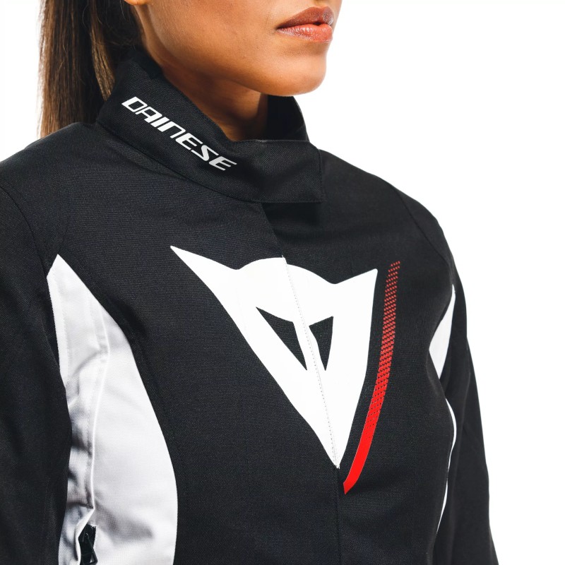 Chaqueta DAINESE VELOCE LADY D-DRY Black/white/lava red